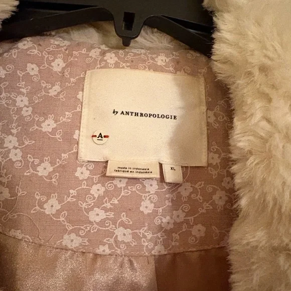EUC Anthropologie ombre FAUX fur button up jacket 🧥 30” long - Picture 3 of 6